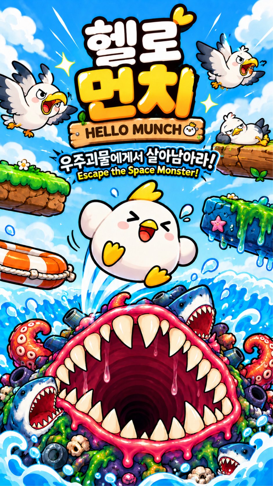 헬로 먼치 타이틀 화면