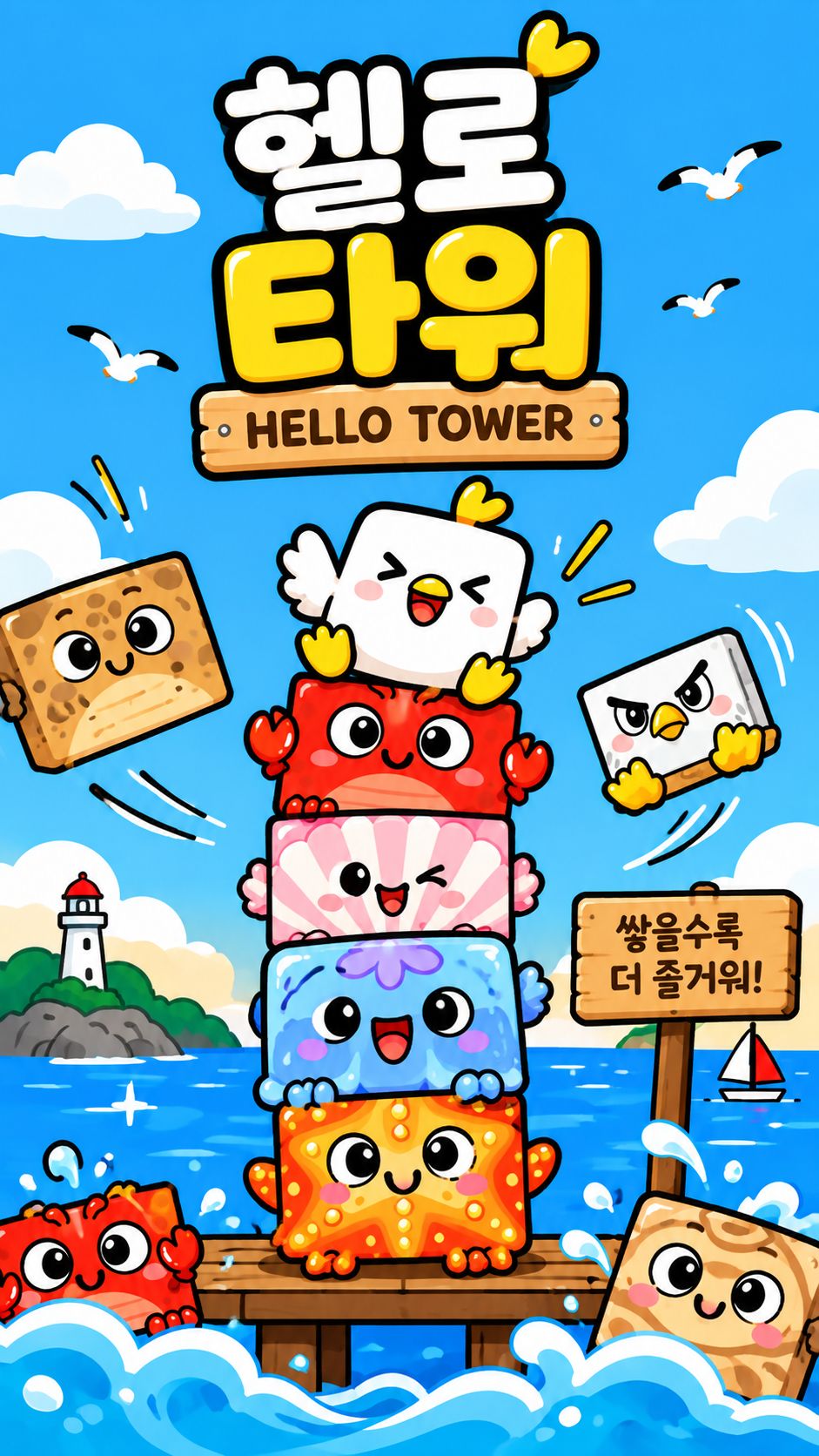 헬로타워 타이틀 화면